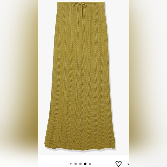 Nwt Olive Oil Green Knit Midi Skirt #62 - Picture 4 of 4